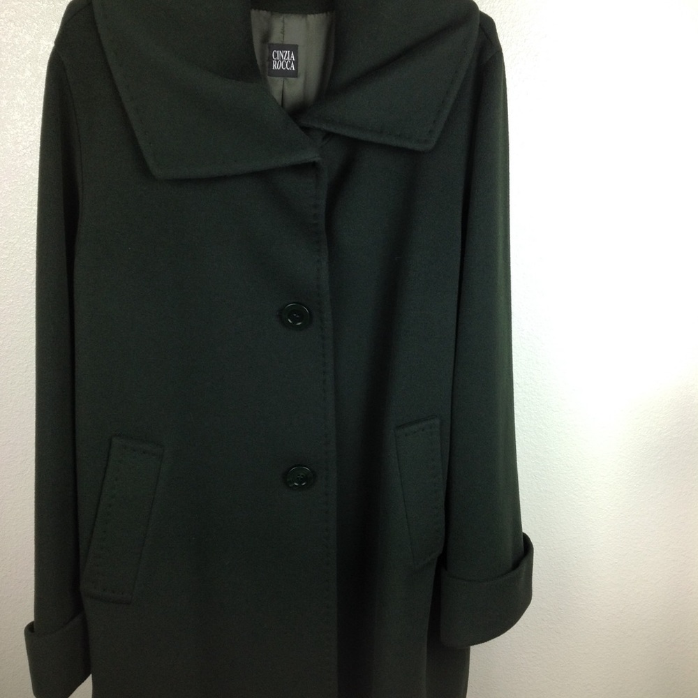 NWOT CINZIA ROCCA Designer Coat Made in  Italy - Picture 2 of 8